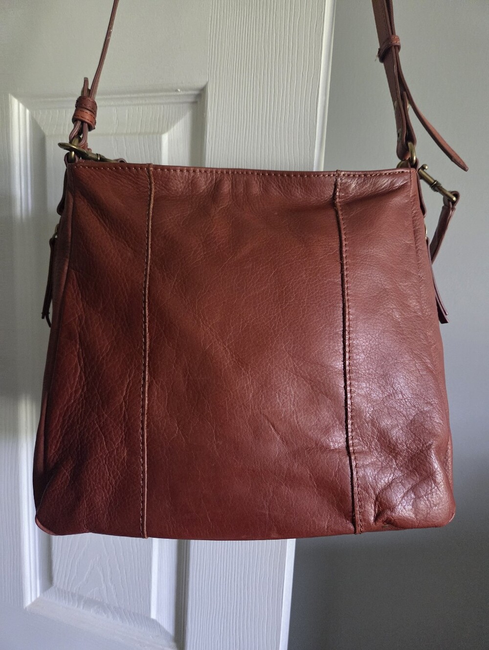 American Leather Shoulder Bag With Wallet - Picture 5 of 5